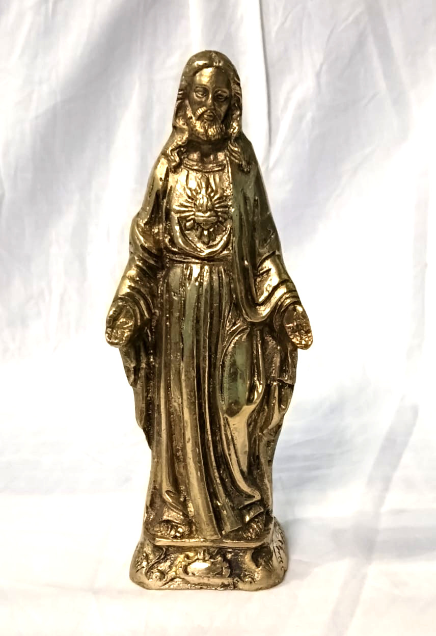 Brass Made Jesus Christ idol Statue =  Sculpture Statue of Christians