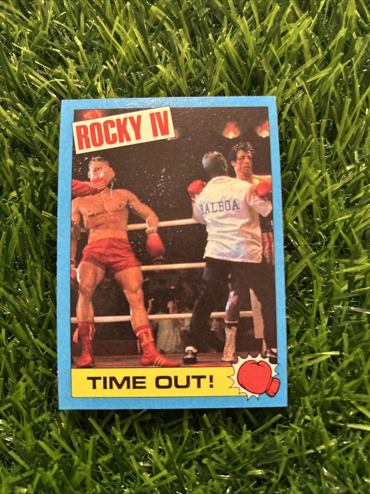 1985 Topps Rocky IV Vintage Boxing Movie Trading Card #44 Time Out N3