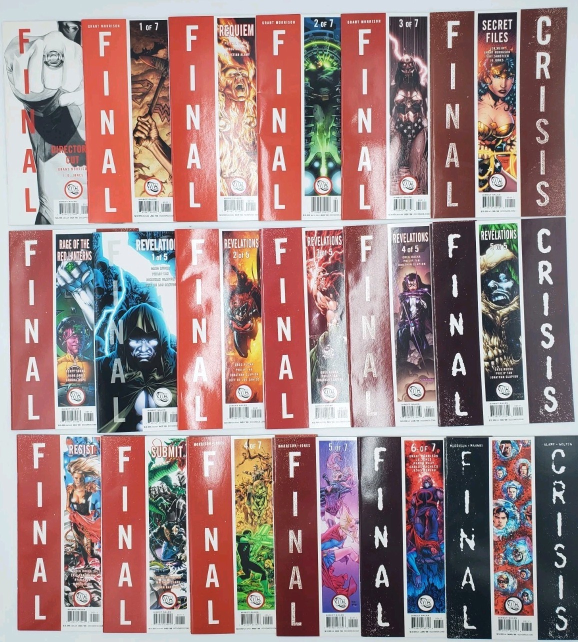 FINAL CRISIS 1-7 DC 2008 COMPLETE MINI-SERIES + Extra Comics 18 Books One Shots 