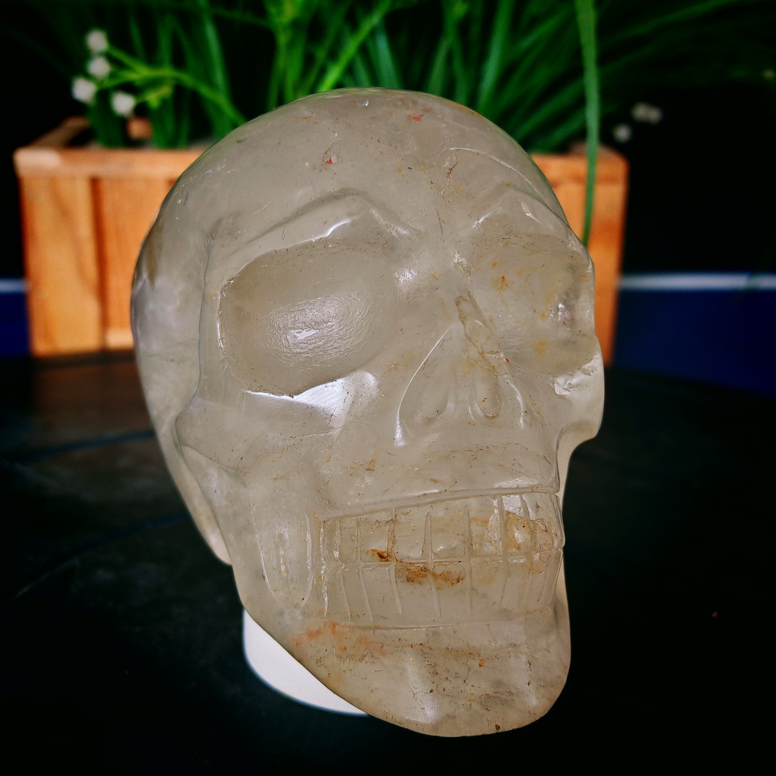 2.2LB Top natural crystal hand carved therapeutic artwork 1000g