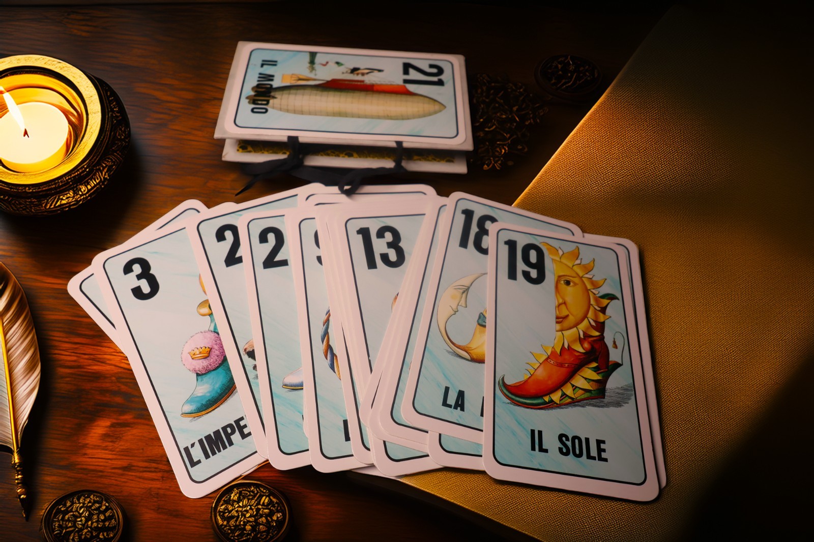 Le Calzature Fantastiche Tarot Meneghello 22 Arcani Maggiori No.1233/1600