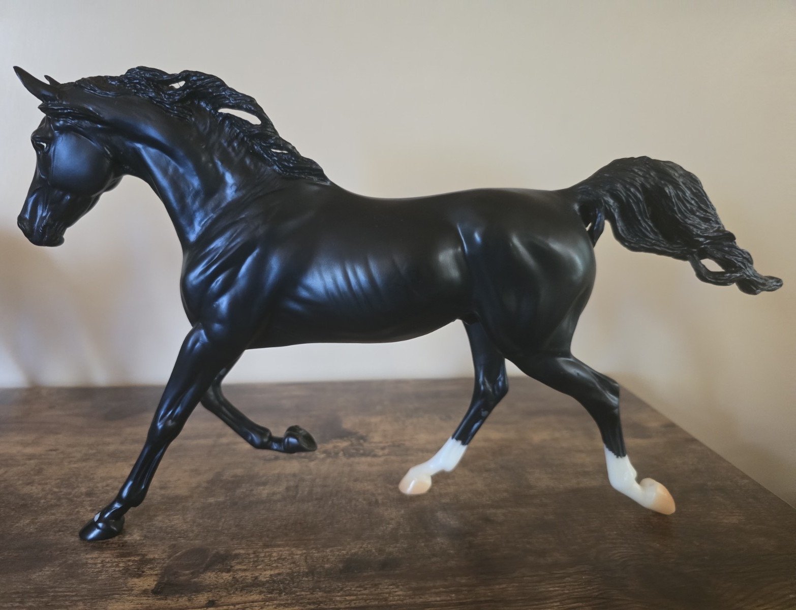 Breyer Plastic Black Horse Model, Shagya Arabian MOLD, KB Omega Fahim ++++ Breyer Plastic Black Horse Model, Shagya Arabian MOLD, KB Omega Fahim ++++