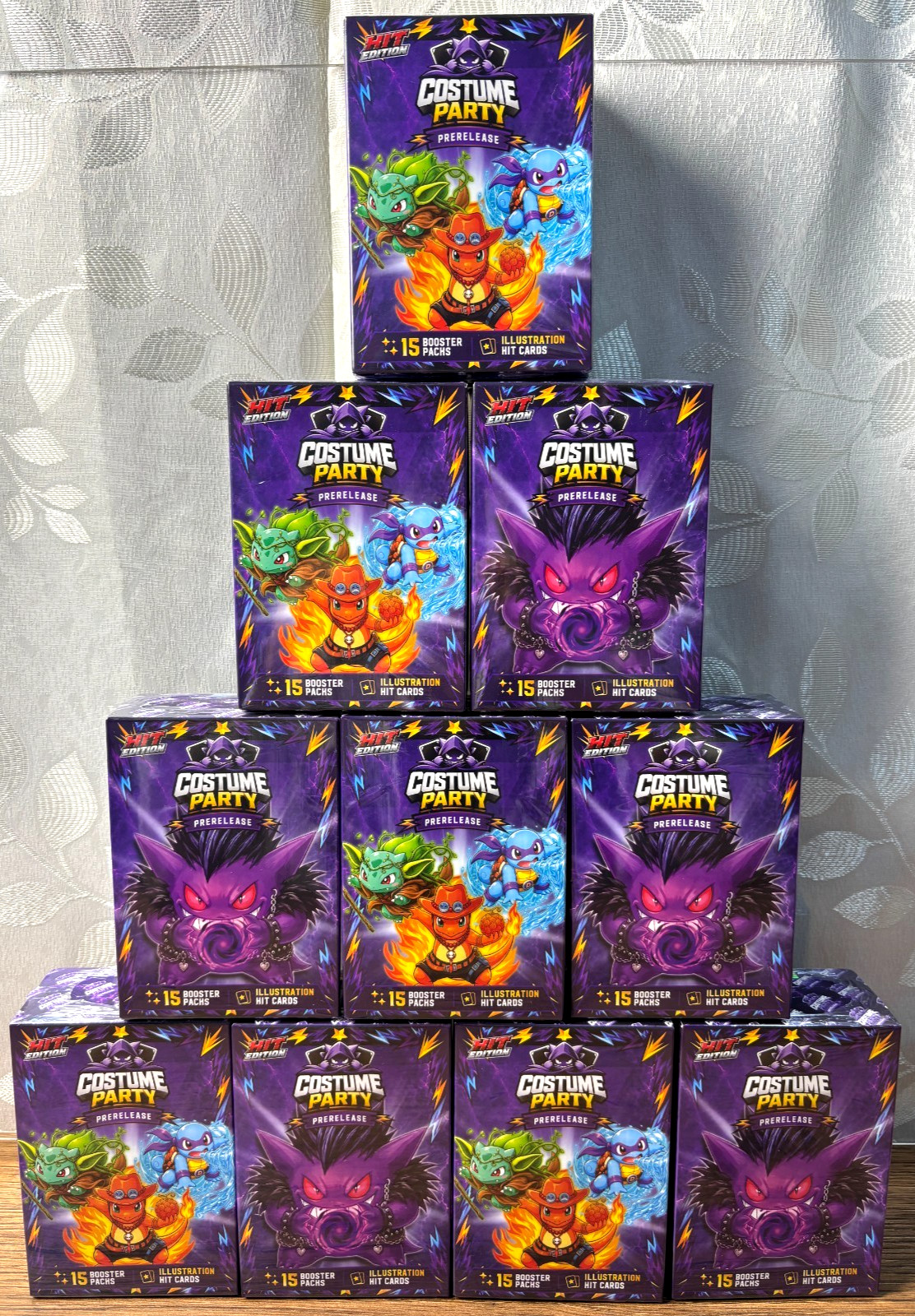 10 BOXES - 2026 BOX POKEMON COSTUME PARTY PRERELEASE HE Cards - 150 Packs Peru