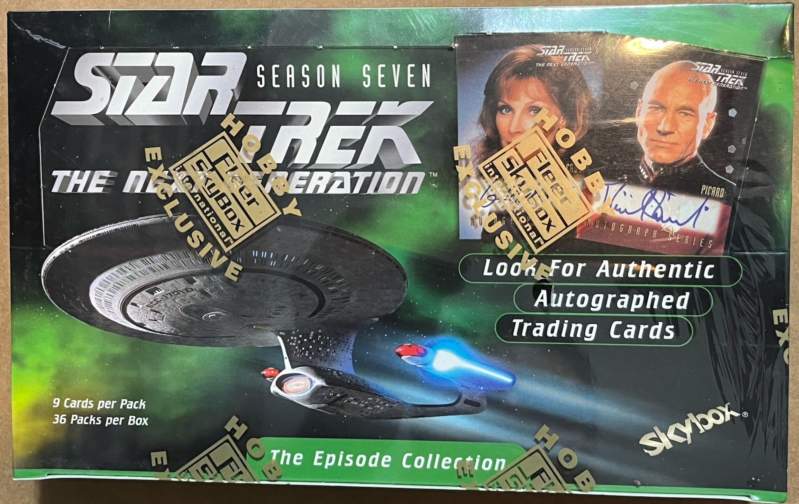 1999 SKYBOX STAR TREK TNG SEASON 7 SEALED BOX PATRICK STEWART AUTO 36 Packs $