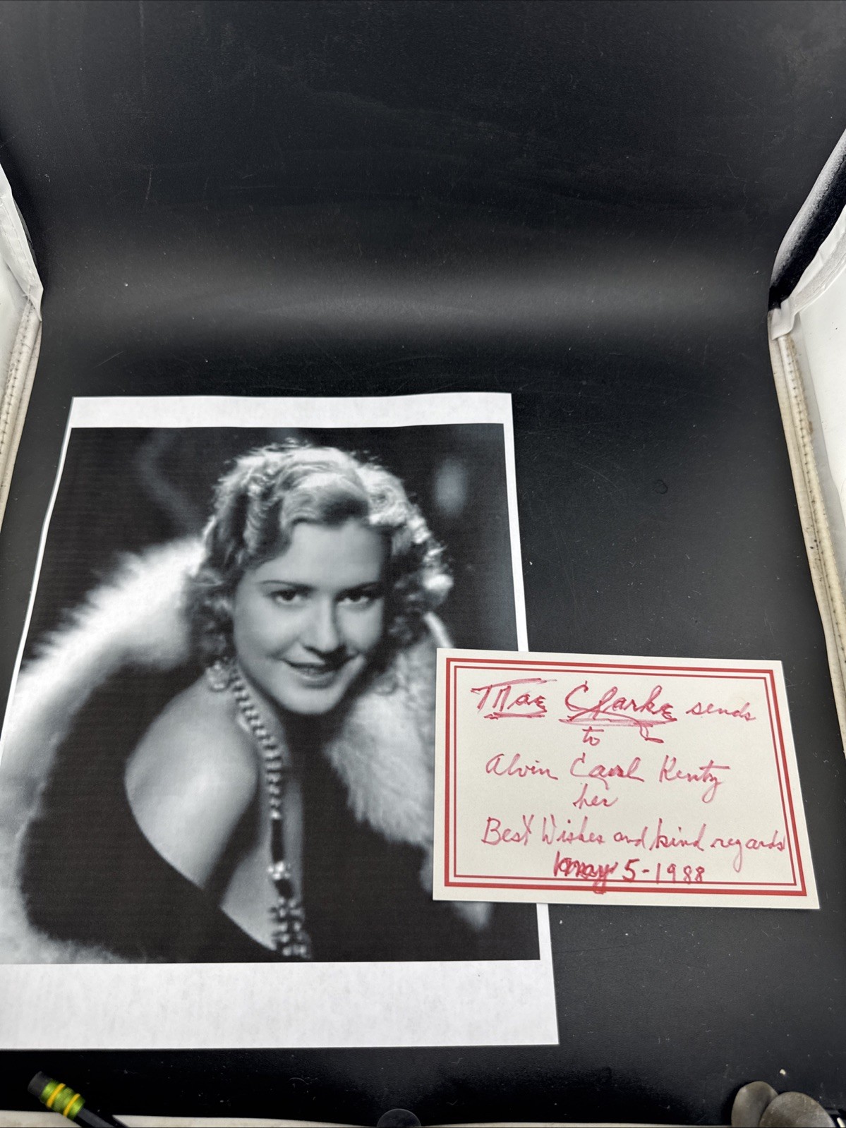 Mae Clark - Actress - 3x5 Card - Signed / Autograph (b) Mae Clark - Actress - 3x5 Card - Signed / Autograph (b)