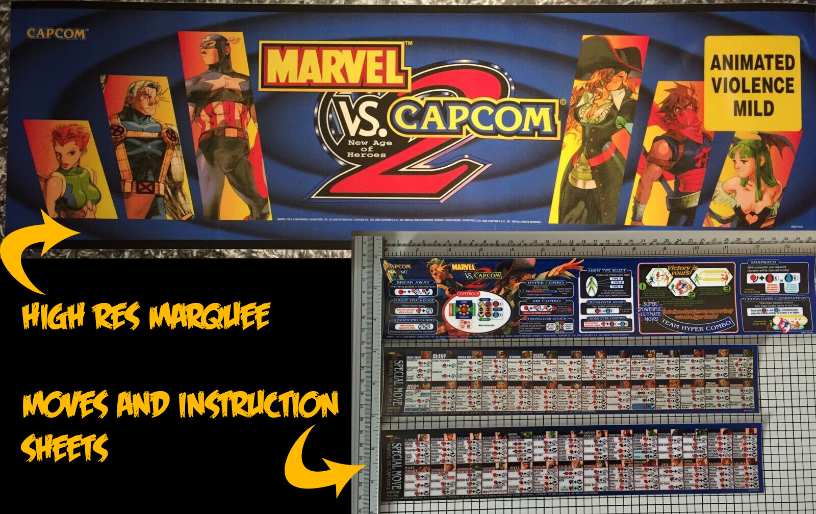 Marvel vs Capcom 2 Arcade Marquee 26\