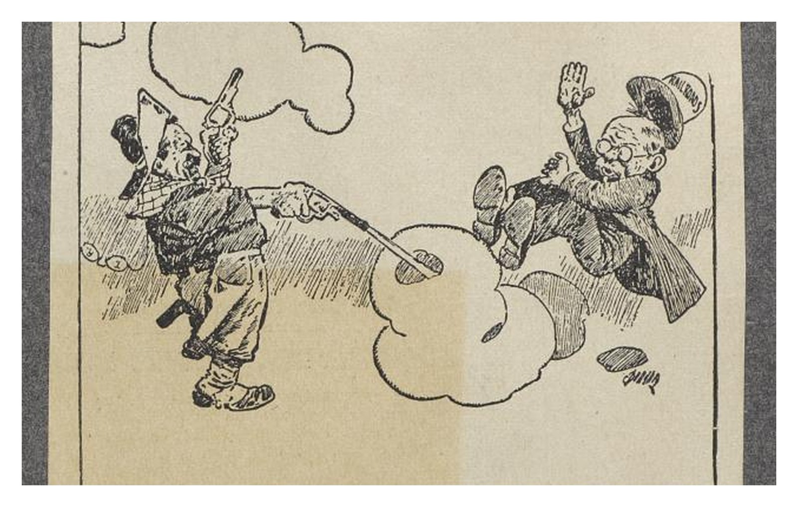 Cleveland Political Cartoon Standard Postcard