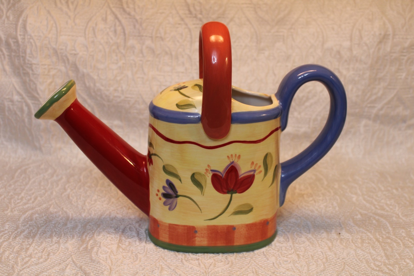 Pfaltzgraff Napoli Watering Can. Hand Painted