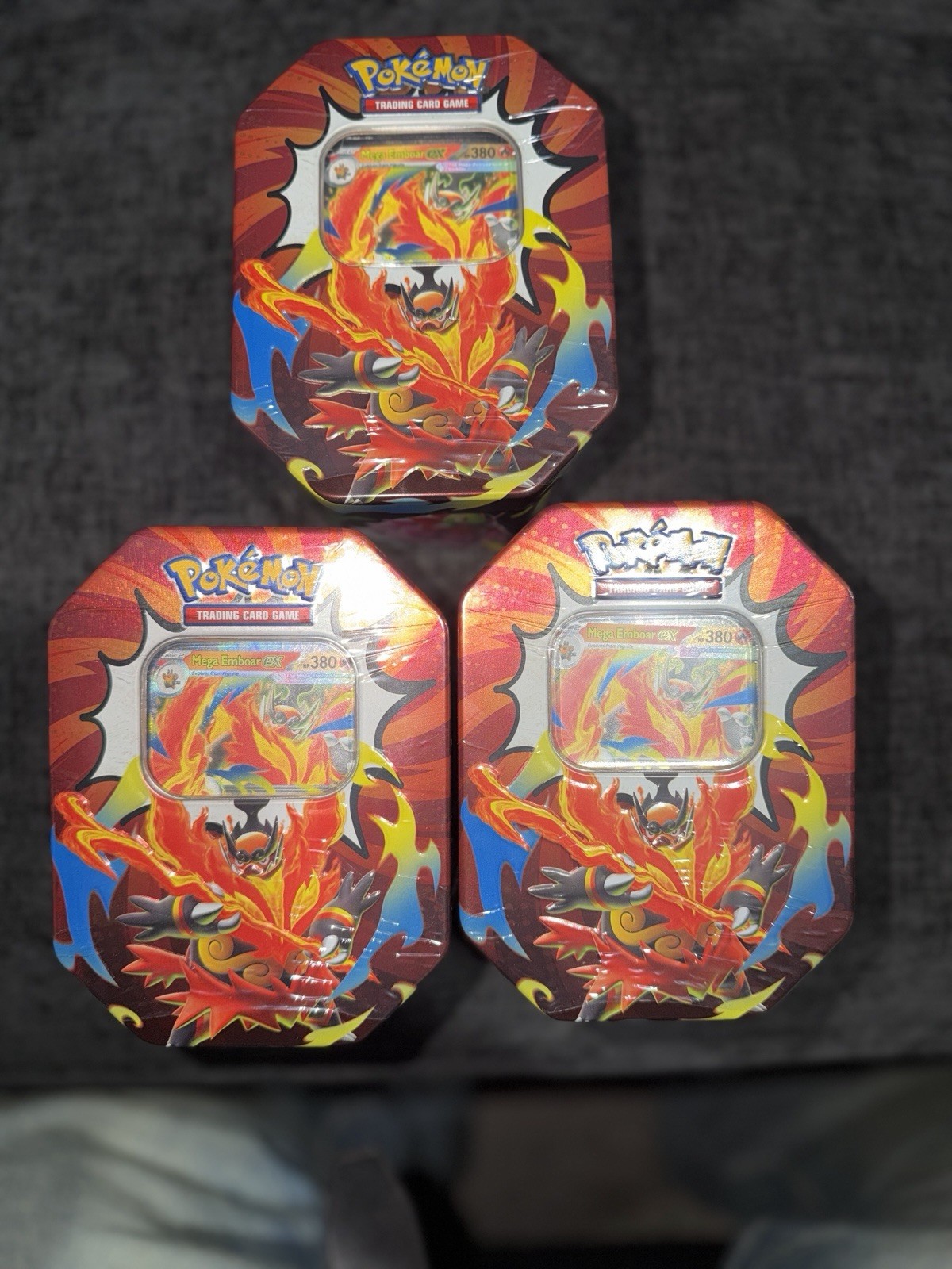 Pokémon TGC Ascended Heroes Tin Lot Of 3 MINT, BRAND NEW SEALED MINT