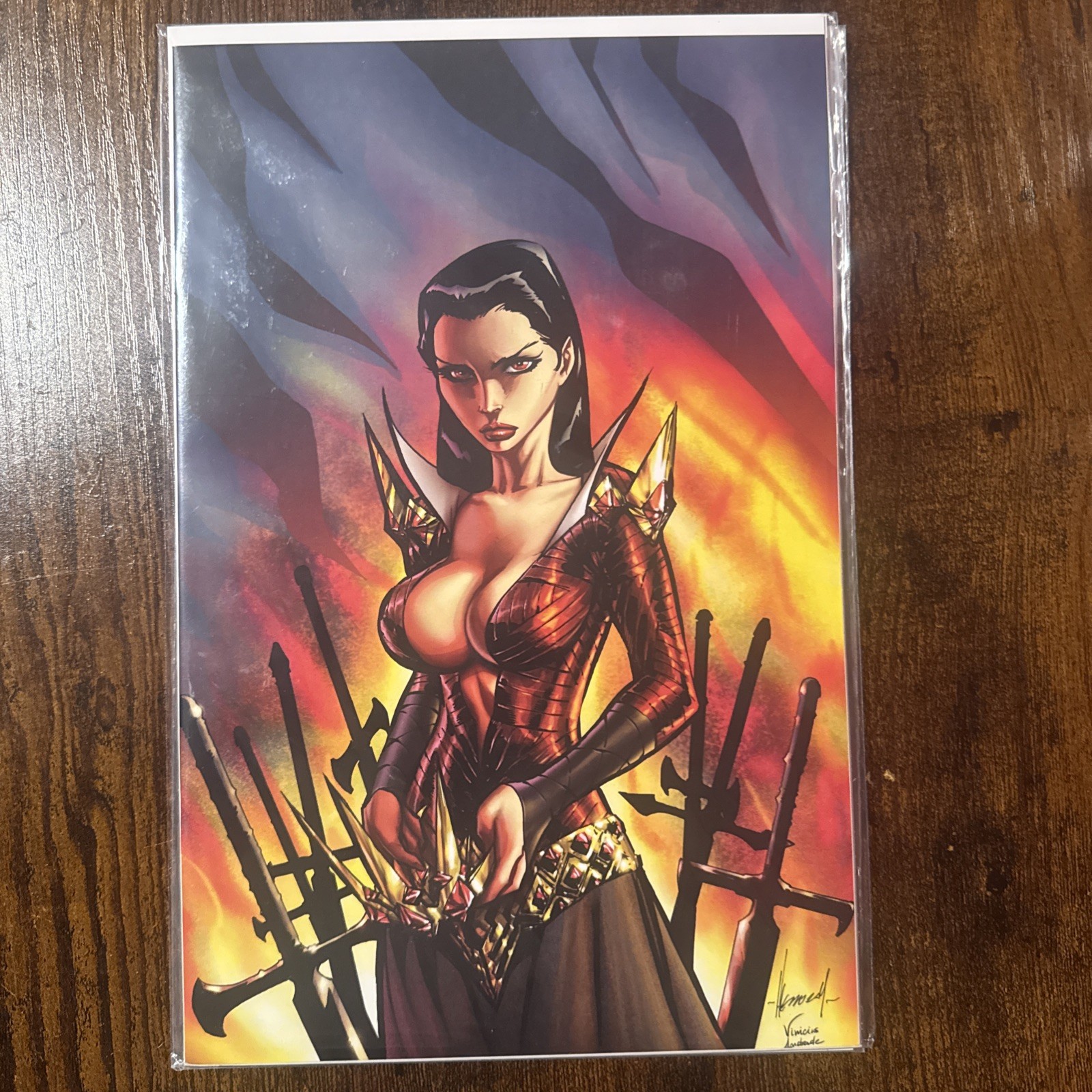 The Blood Queen #3 – HIGH END – GARZA VIRGIN ART – ULTRA LIMITED To 50 – W/COA