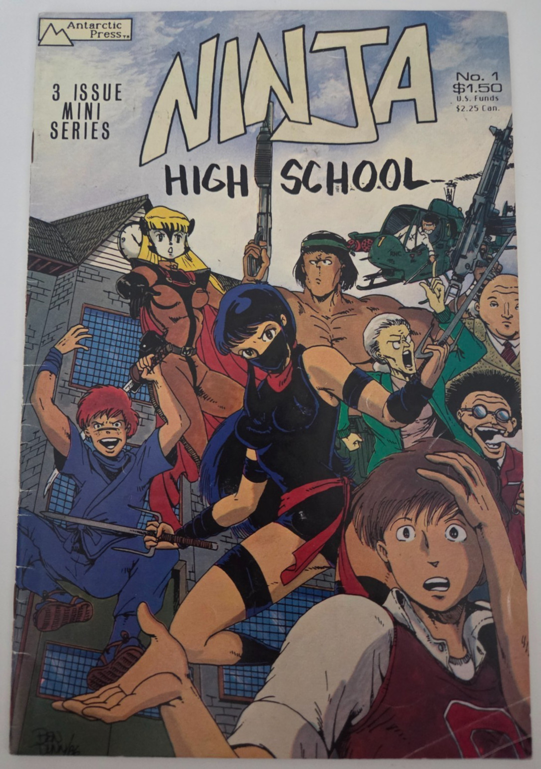 NINJA HIGH SCHOOL #1 (1987) ANTARCTIC PRESS COMICS 1ST APPEARANCE
