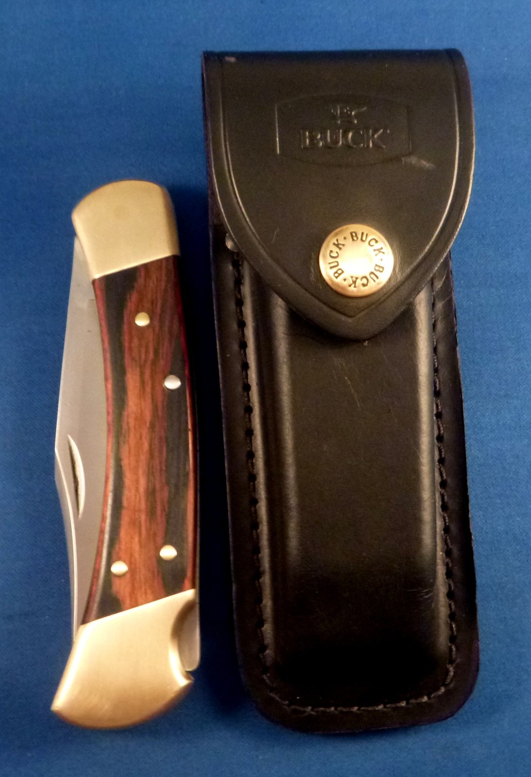 BUCK 110 2005 IDAHO relocation Pocket Knife USA, new Buck leather sheath BUCK 110 2005 IDAHO relocation Pocket Knife USA, new Buck leather sheath
