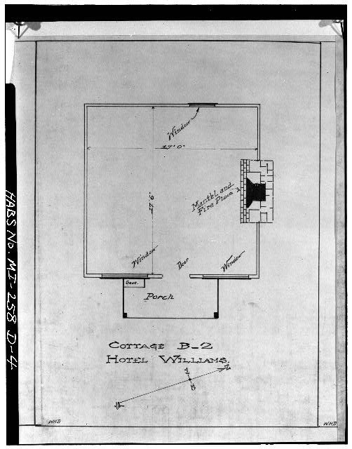 Munising Michigan Hotel Williams Log Building No. 2 1900s Floor Plan Maine Bay