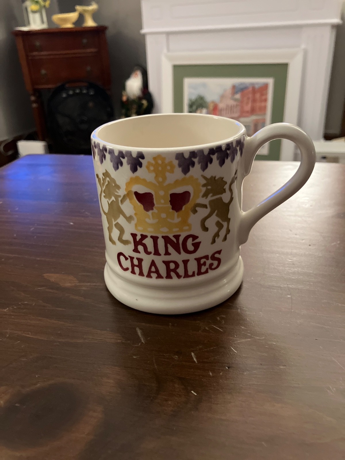 Emma Bridgewater King Charles III 2023 Coronation Spongeware Earthenware Mug