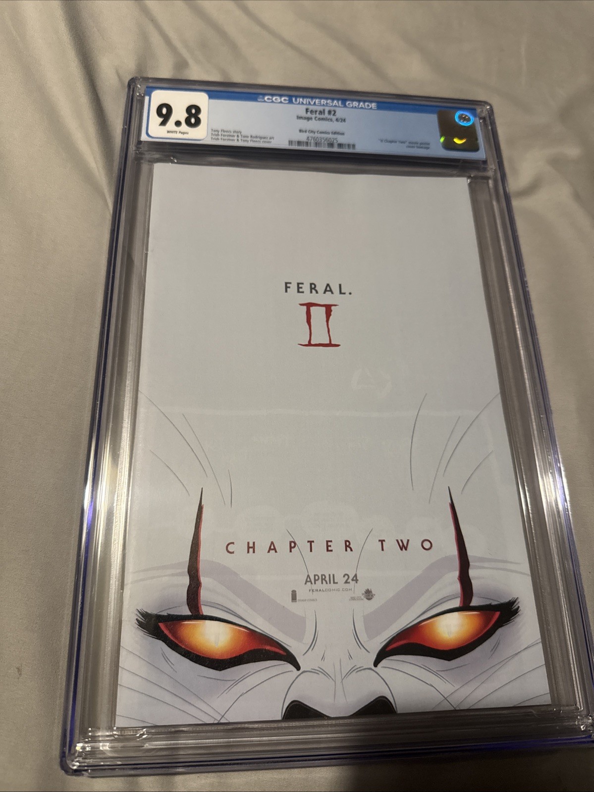 FERAL #2 EXCLUSIVE - CGC 9.8 STEPHEN KING IT CHAPTER 2 HOMAGE FORSTNER LTD 500 FERAL #2 EXCLUSIVE - CGC 9.8 STEPHEN KING IT CHAPTER 2 HOMAGE FORSTNER LTD 500