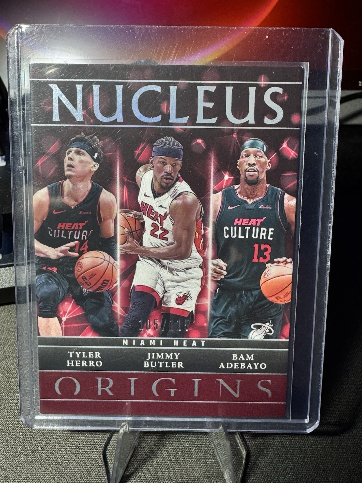 Panini Origins Nucleus 2024-25 Tyler Herro Butler Adebayo #8 Heat /15 Panini Origins Nucleus 2024-25 Tyler Herro Butler Adebayo #8 Heat /15
