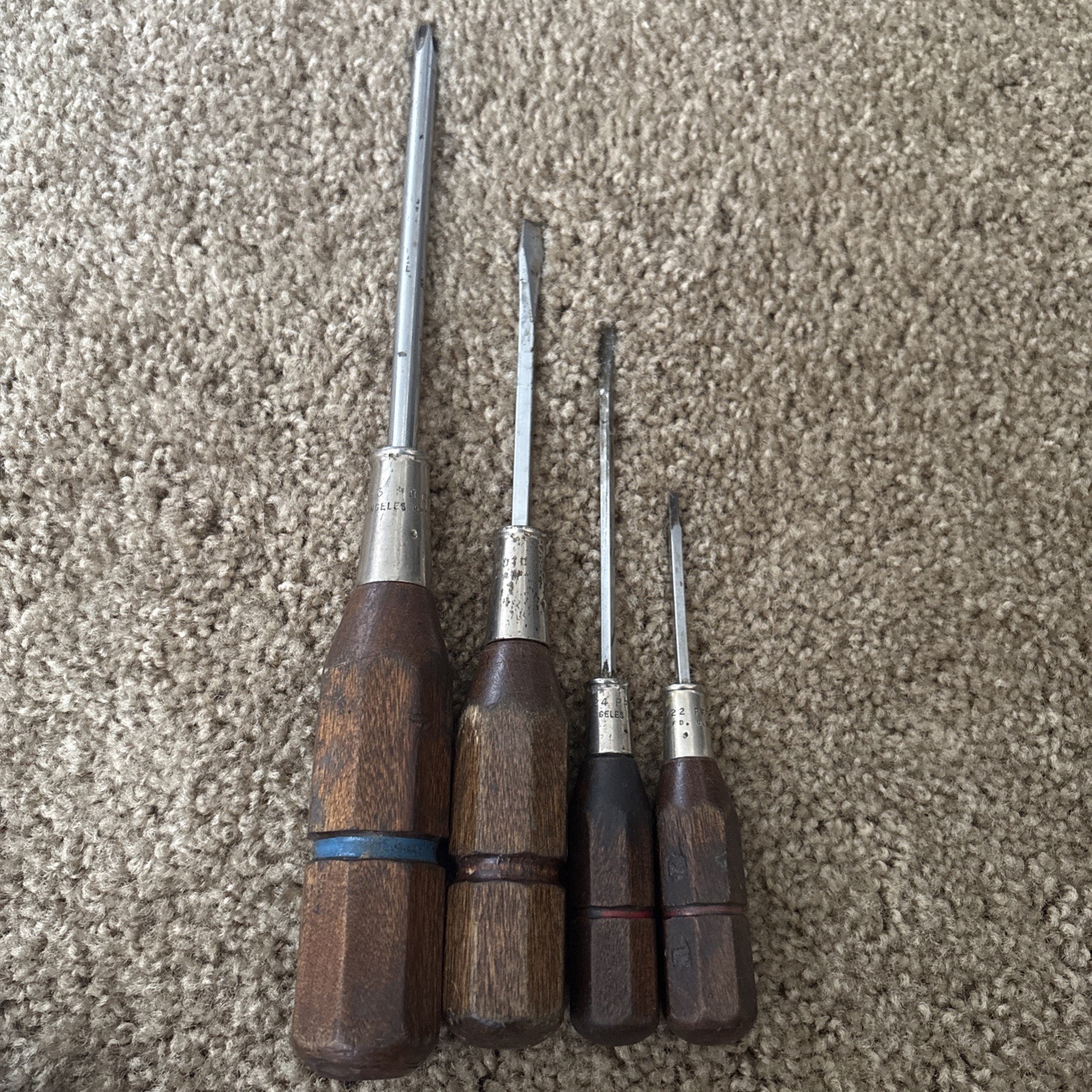 1950s PROTO Screwdriver Set Of 4 - 9786, 9732, 9724 9722 RARE