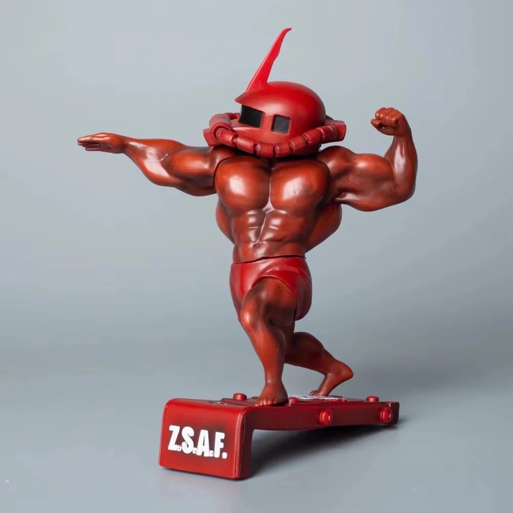 18Cm/7In Muscle Gundam Figure Fitness Muscular Man PVC Action Model Funny Sexy