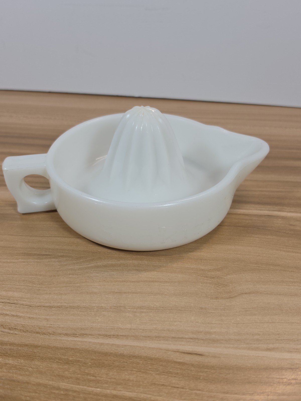 Vintage Sunkist milk glass juicer reamer