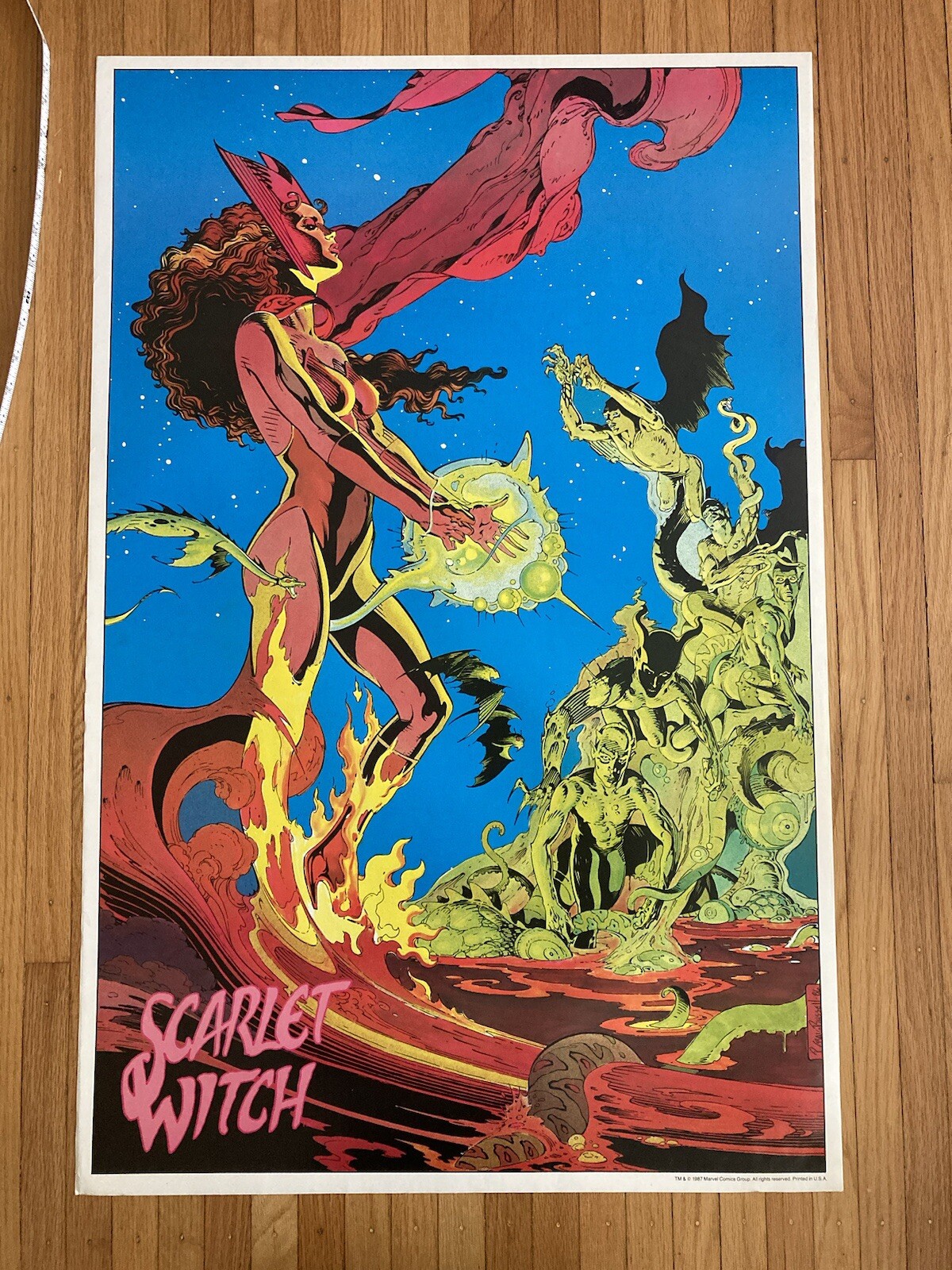 1987 P Craig Russell – Scarlet Witch Comic Poster Print – 22\