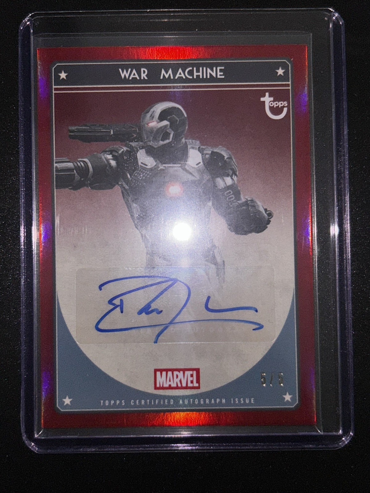 2026 Topps Marvel Brooklyn Collection Captain America War Machine Auto Red 5/5 2026 Topps Marvel Brooklyn Collection Captain America War Machine Auto Red 5/5
