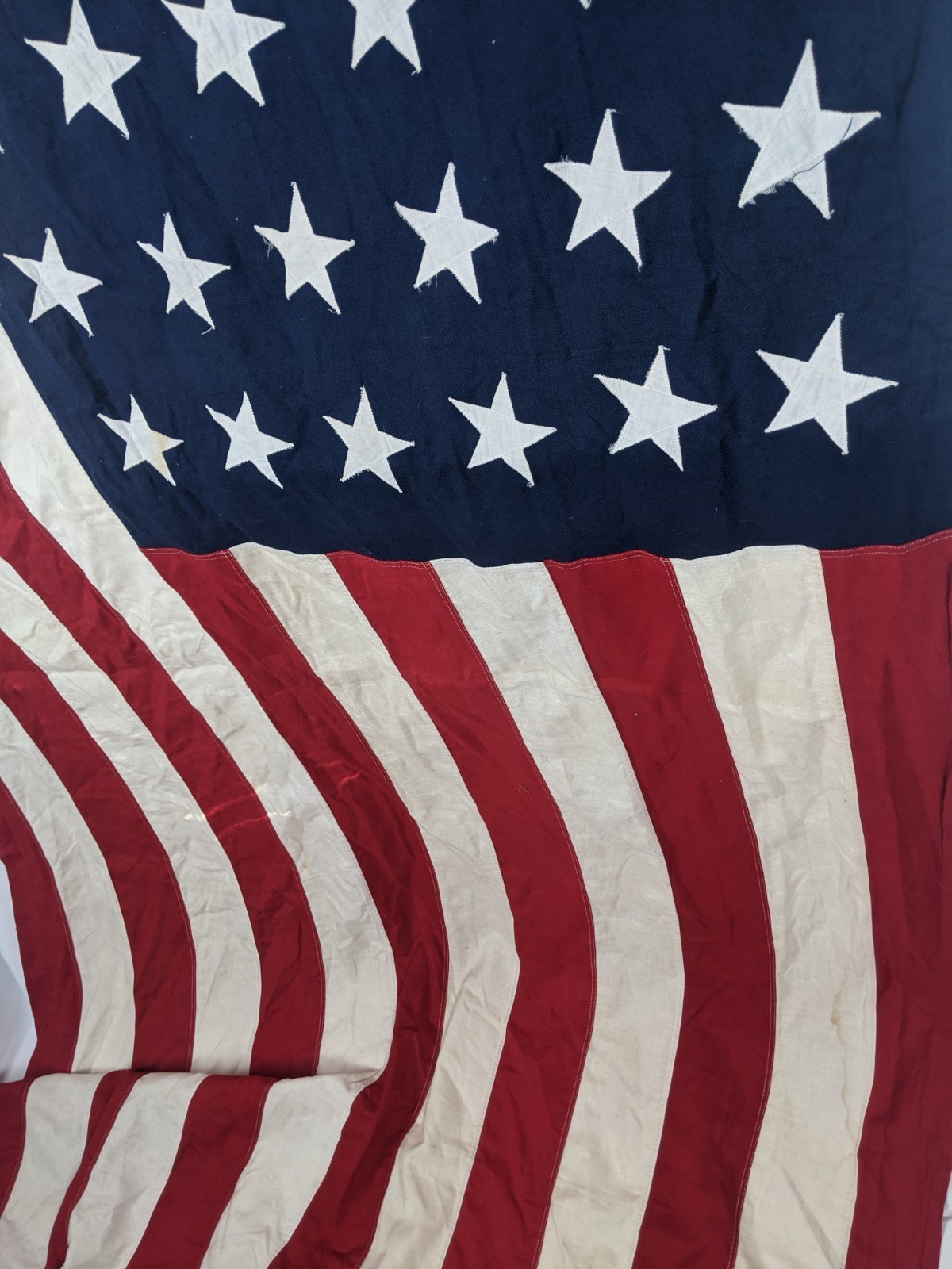 Vintage Valley Forge 48 Star Sewn American Flag 5\' x 9.5\' Large Cotton USA