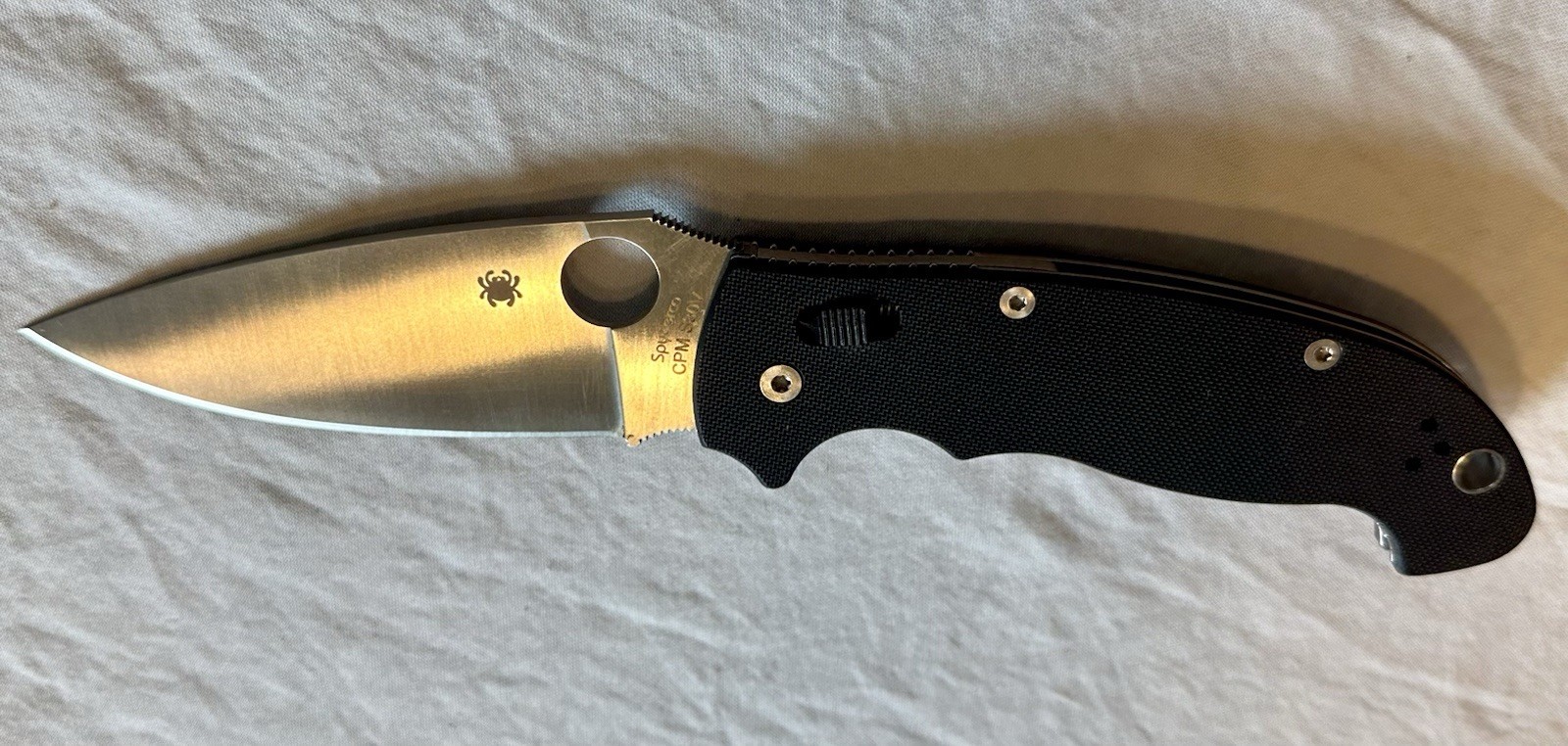Spyderco Manix XL S30V G10 Scales Black/ Satin Blade
