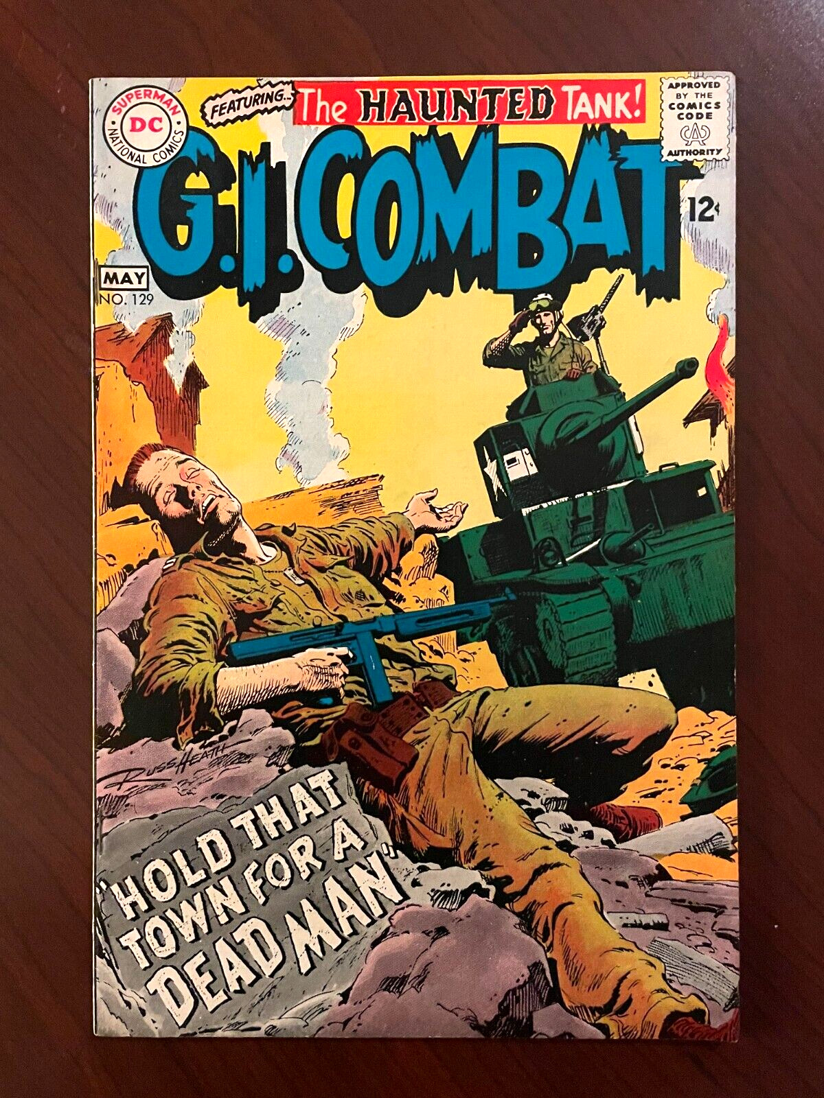 G.I. Combat #129 (DC Comics 1968) Haunted Tank Silver Age WWII Jack Abel 8.0 VF