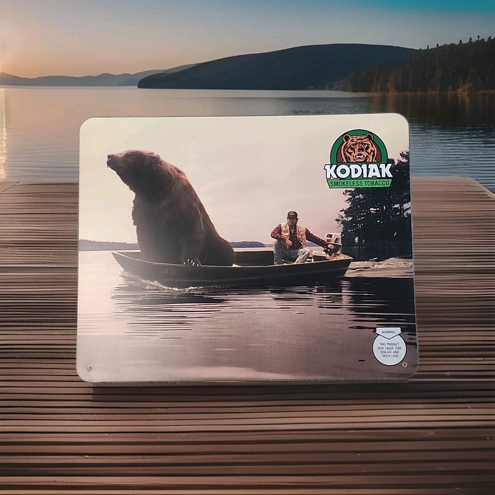 Kodiak Smokeless Tobacco Plastic Sign 15\