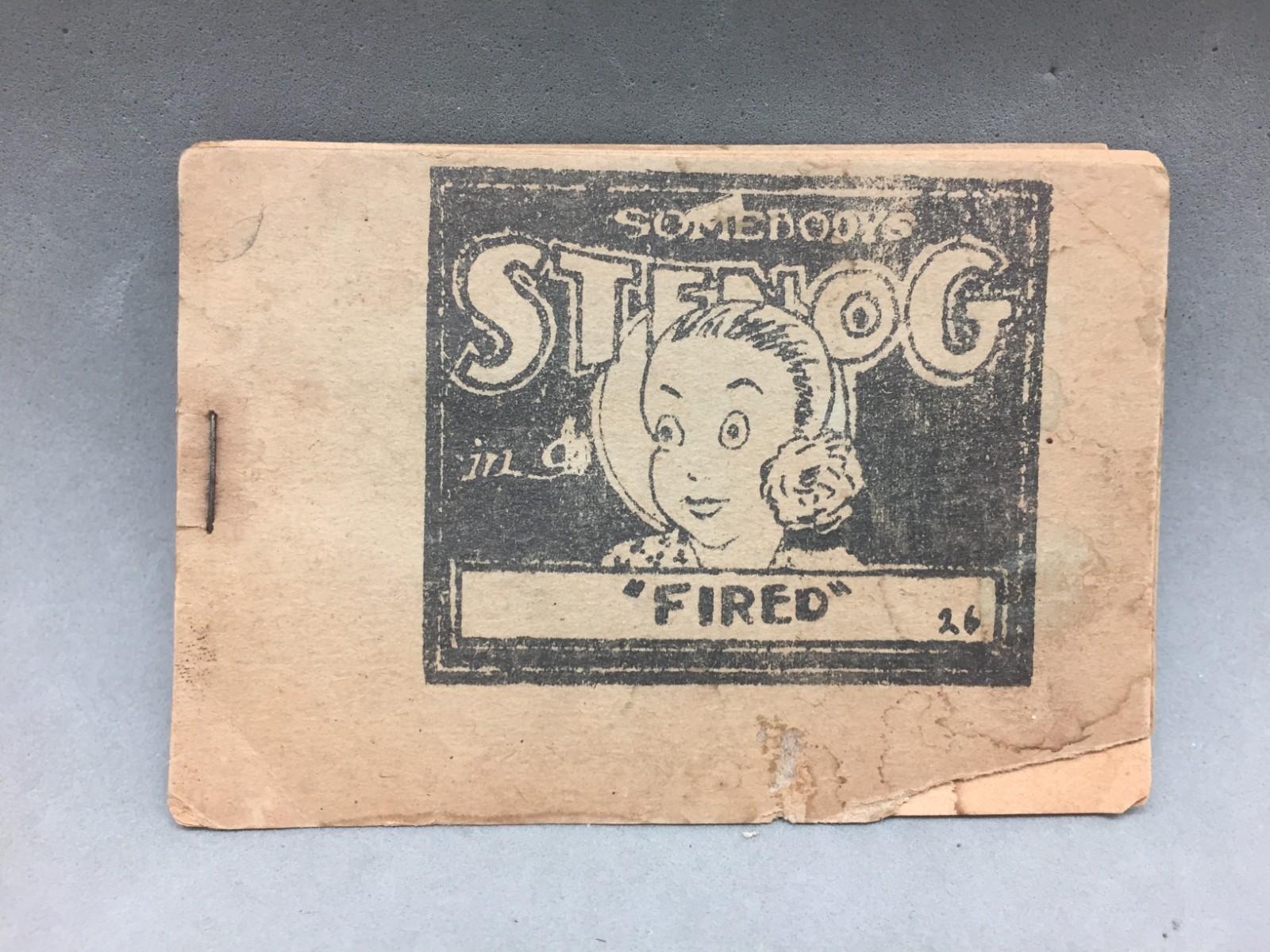 Original Tijuana Bible Comic Book Somebody\'s Stenog Fired Adult Risque 8 Pager Original Tijuana Bible Comic Book Somebody\'s Stenog Fired Adult Risque 8 Pager