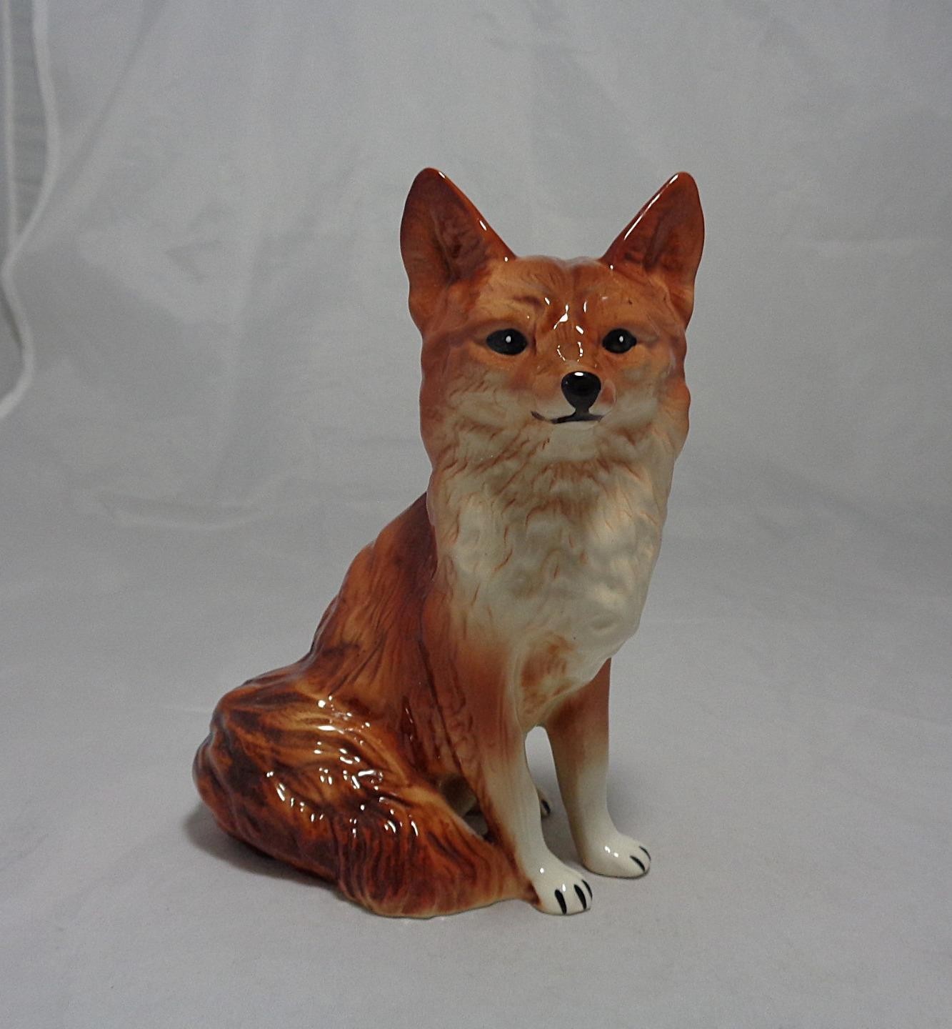 Vintage Cooper Craft CooperCraft Porcelain Sitting Red Fox Staffordshire 6½
