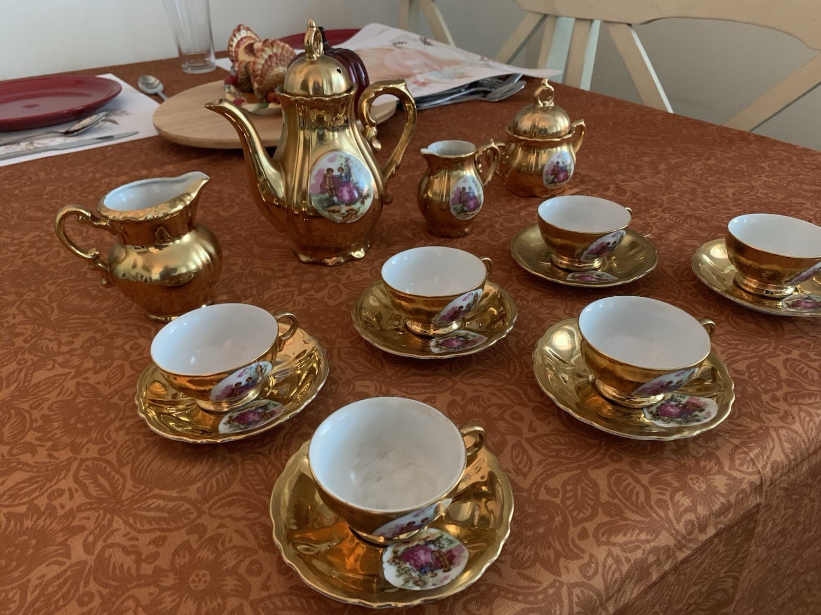 Vintage ARNART Original Creations 18 pc. Coffe/tea service Japan