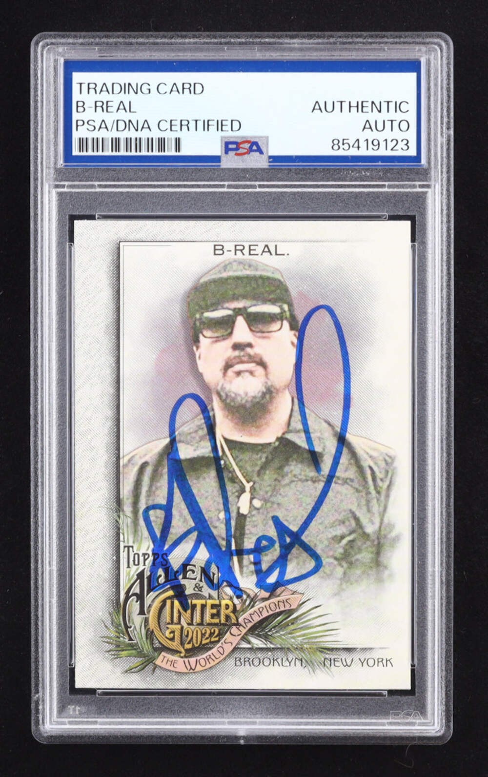 B-Real Signed 2022 Topps Allen and Ginter #242 (PSA Authentic) - Cypress Hill Ra