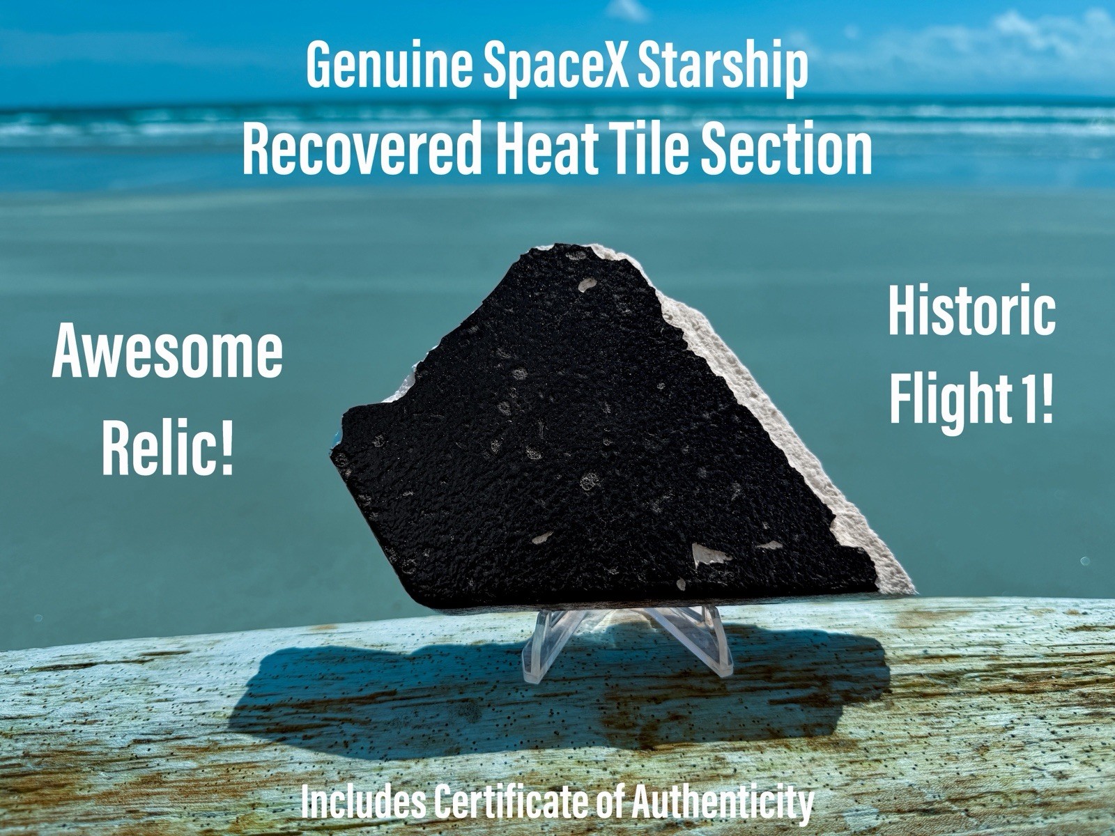 Space X Starship SN24 Heat Shield Tile Flight 1 Surface Section IFT-1 Set X-Lg