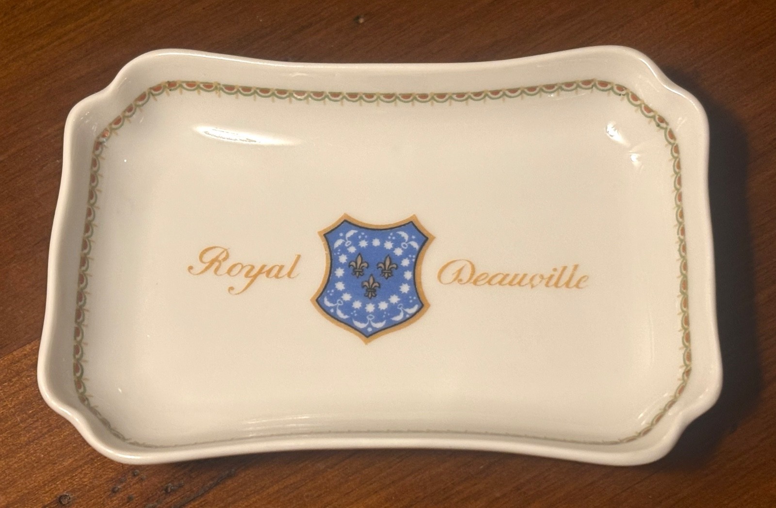 VTG Haviland Limoges Royal Deauville Hotel Trinket Dish Normandy France *Read