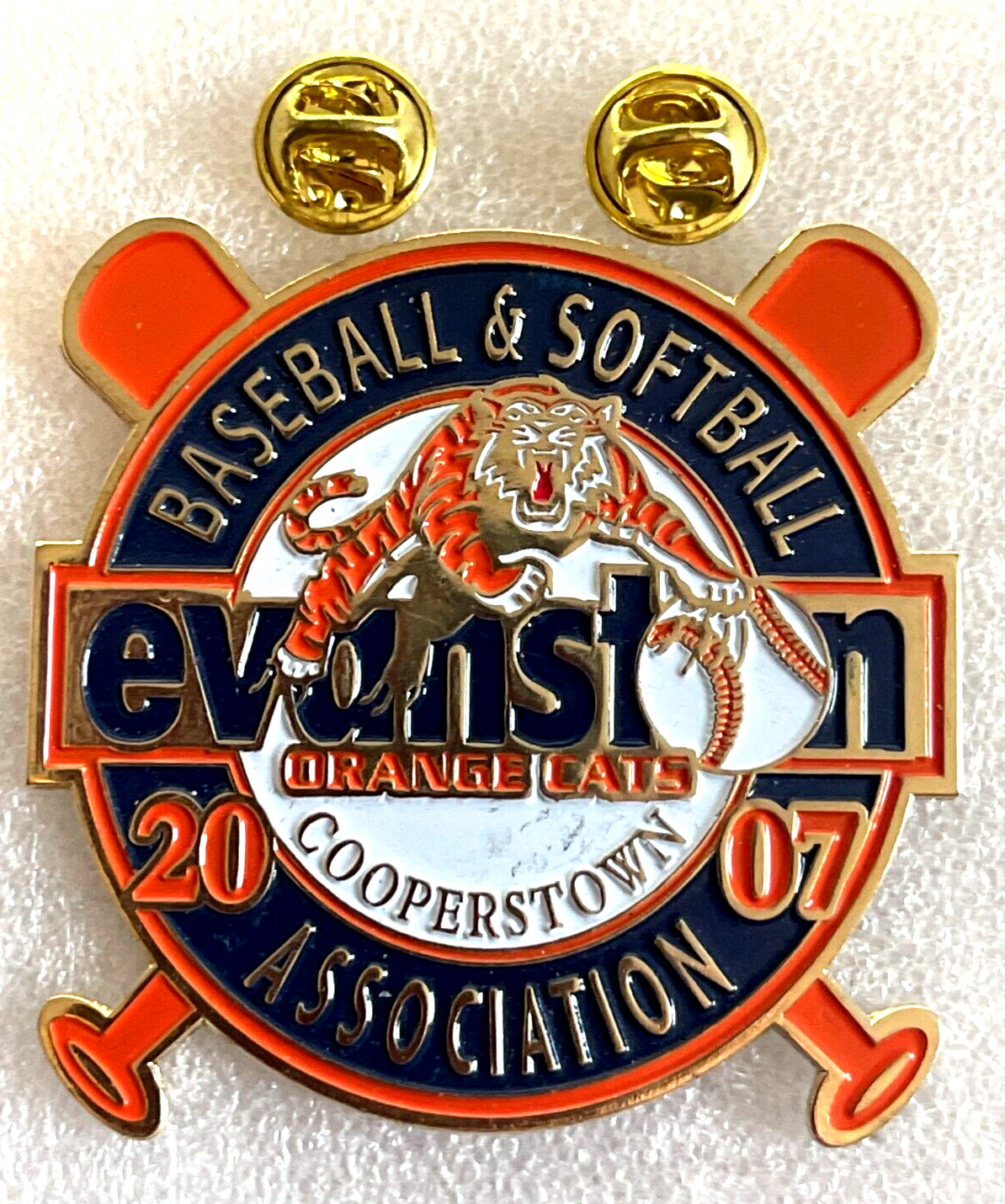 2007 COOPERSTOWN Evanston Association  Baseball & Softball  Pin . #11