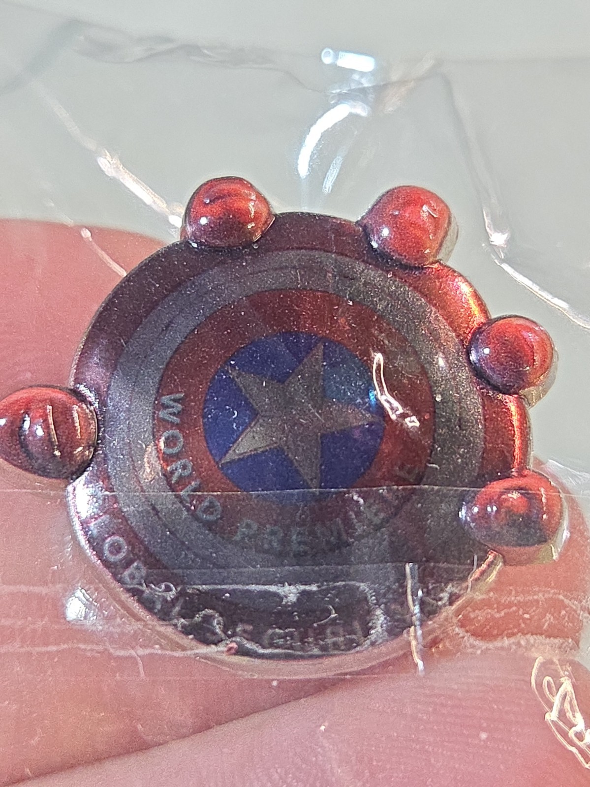 Disney Marvel Captain America Brave New World World Premiere Global Security Pin Disney Marvel Captain America Brave New World World Premiere Global Security Pin