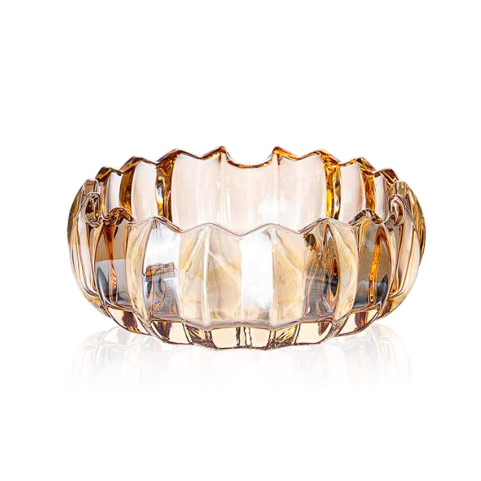Rxcvkmw Crystal Glass Ashtray, Cigar ashtray, Office ashtray (Amber)