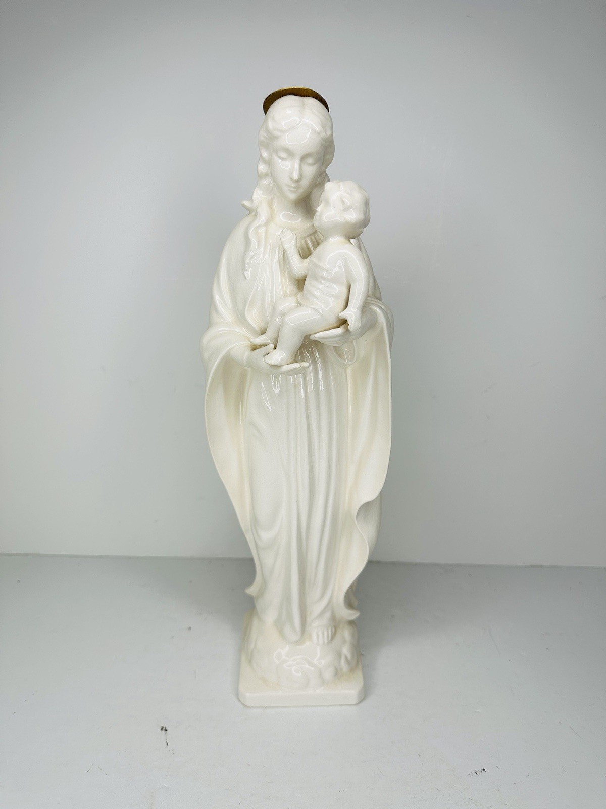 Nice Older Ceramic Statue of Mary, with Child