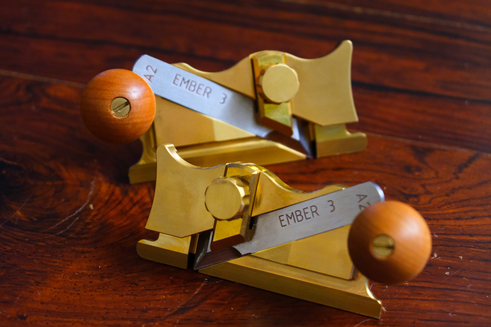 Ember 3 No. 98 99 Side Rabbet Plane Set A2 Blade - Lie Nielsen Length Iron