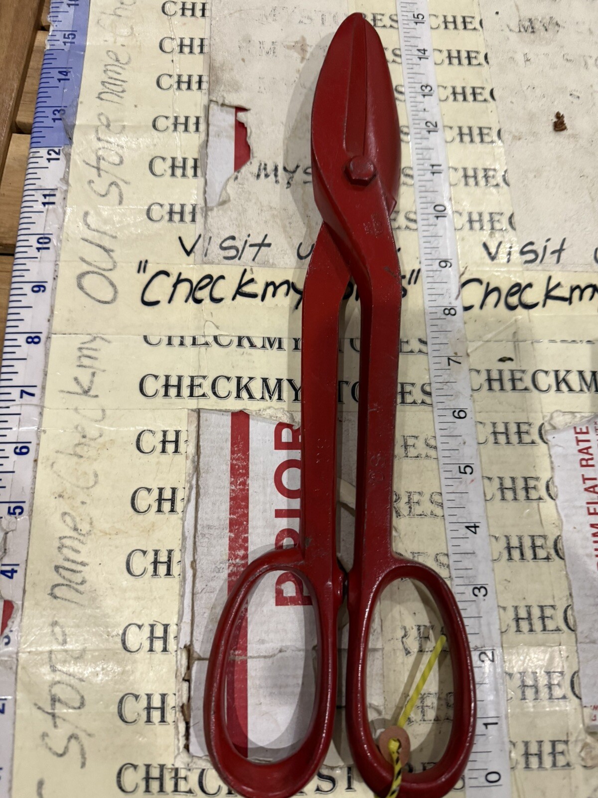 Antique Tin Snips Hercules PS&W Peck Stowe Wilcox 14” No. 147 USA Forged Steel