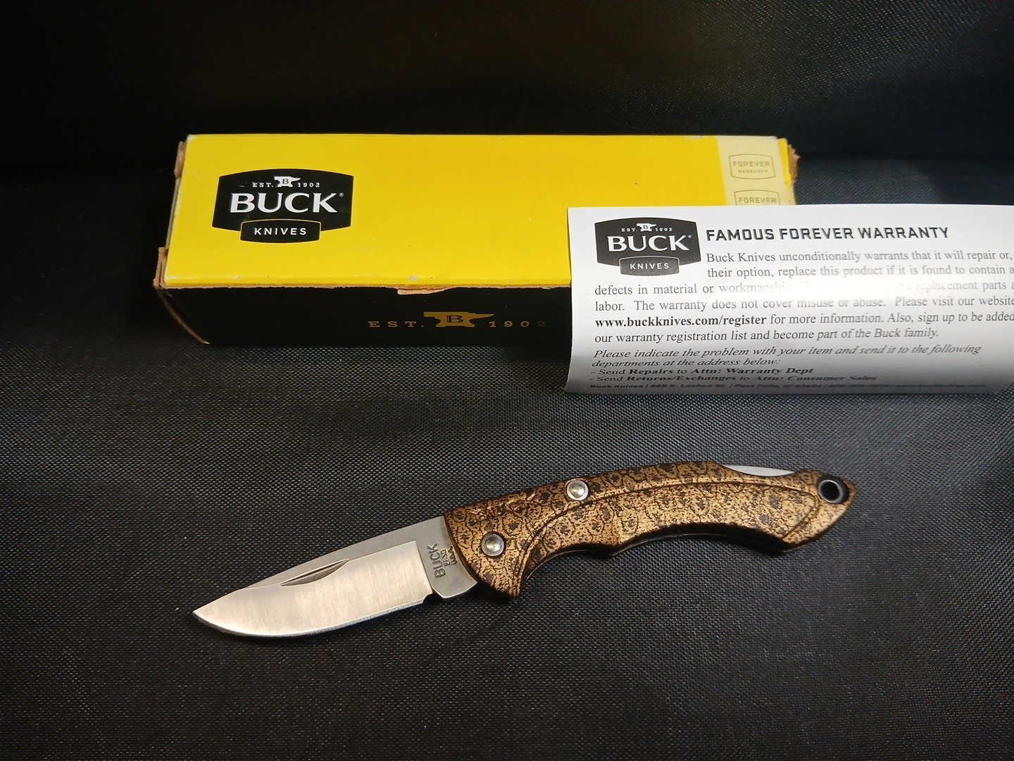 Buck 283 Nano Bantam Folding Knife Copperhead Handles 0283CMS14-B (2015) NOS