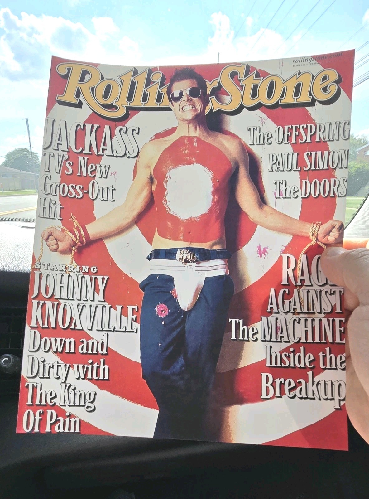 Jackass Johnny Knoxville Cover RS Rolling Stone Issue #861 Repro 8x10 Photo