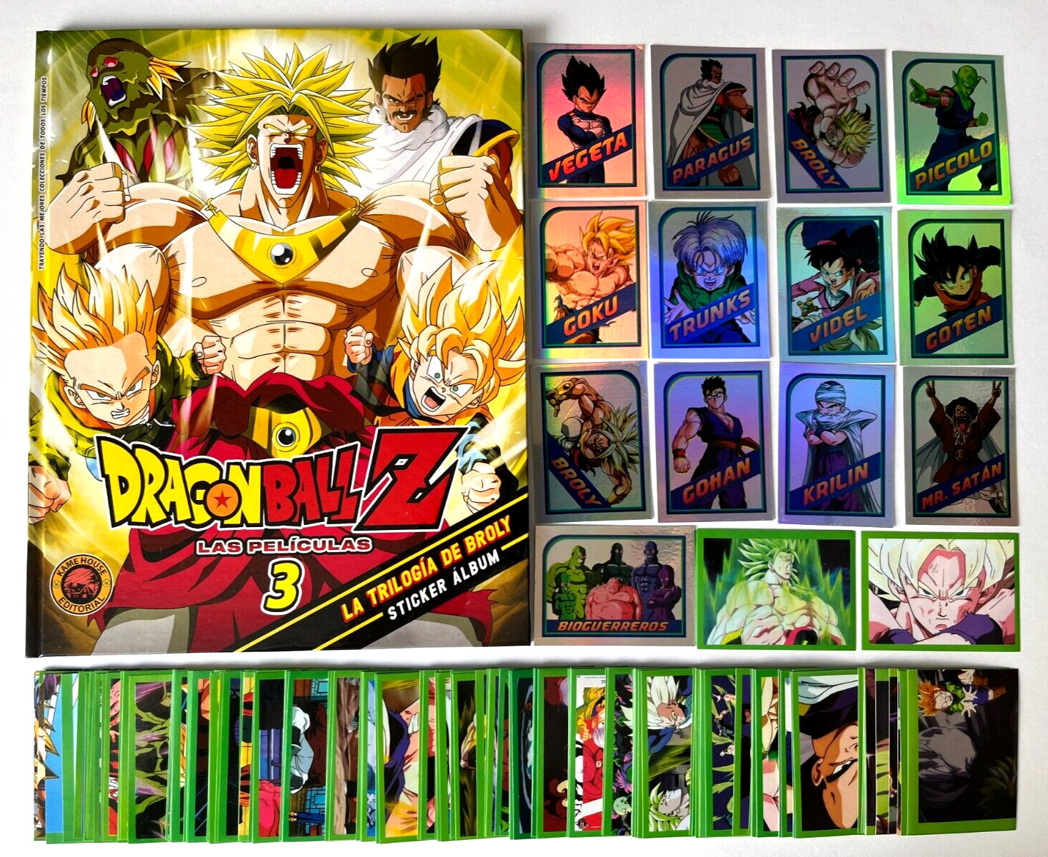 ALBUM DRAGON BALL Z Movies Vol 3 Hardcover + Full Set Sticker PERU 2021 BROLY