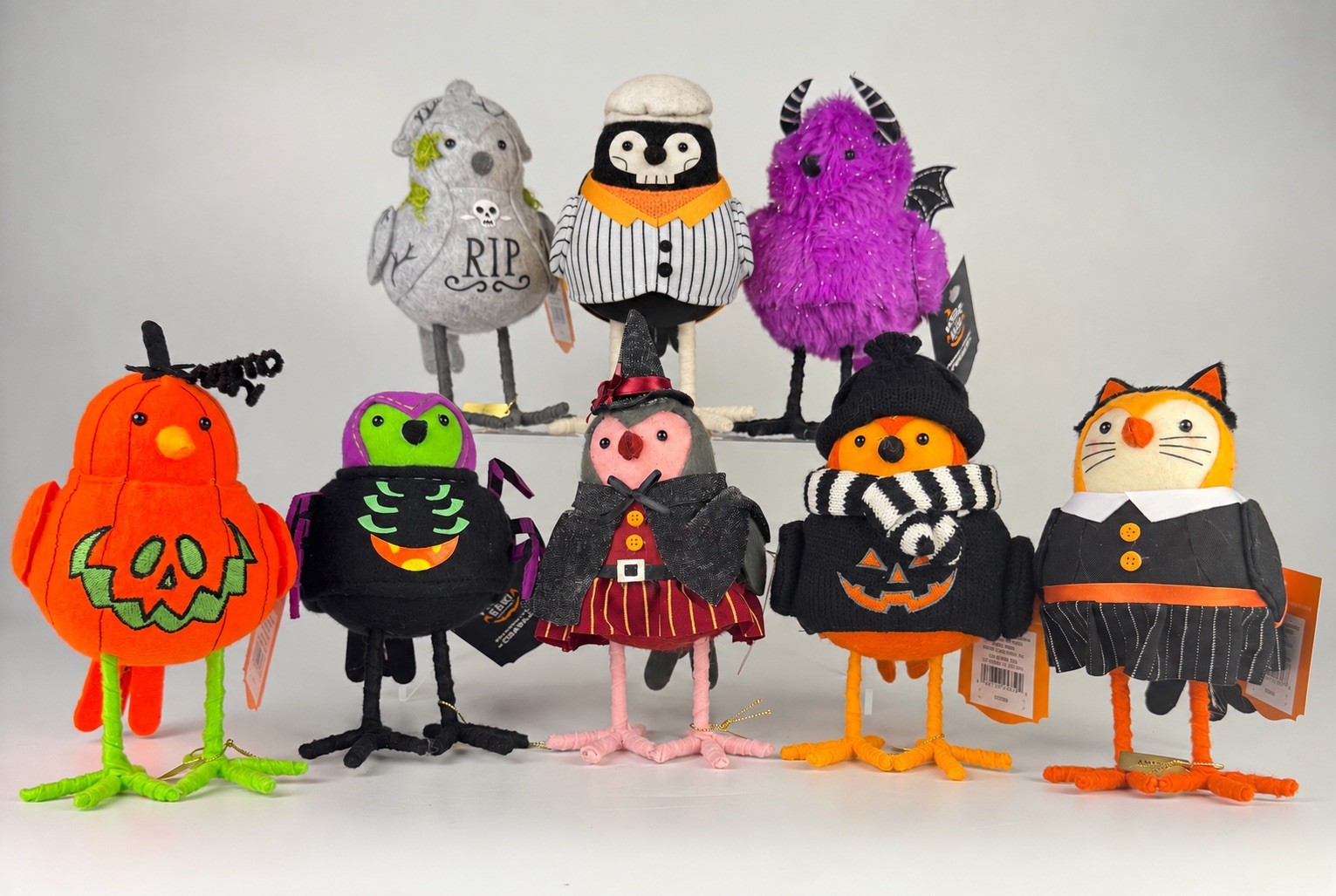 Target Hyde & EEK 2026 Featherly Friends Birds Set Of 8 Halloween NWT