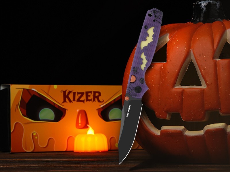 Kizer Pokiman BC Folding Pocket Knife AEB-L Blade  GIDG10 Handle Halloween Gift