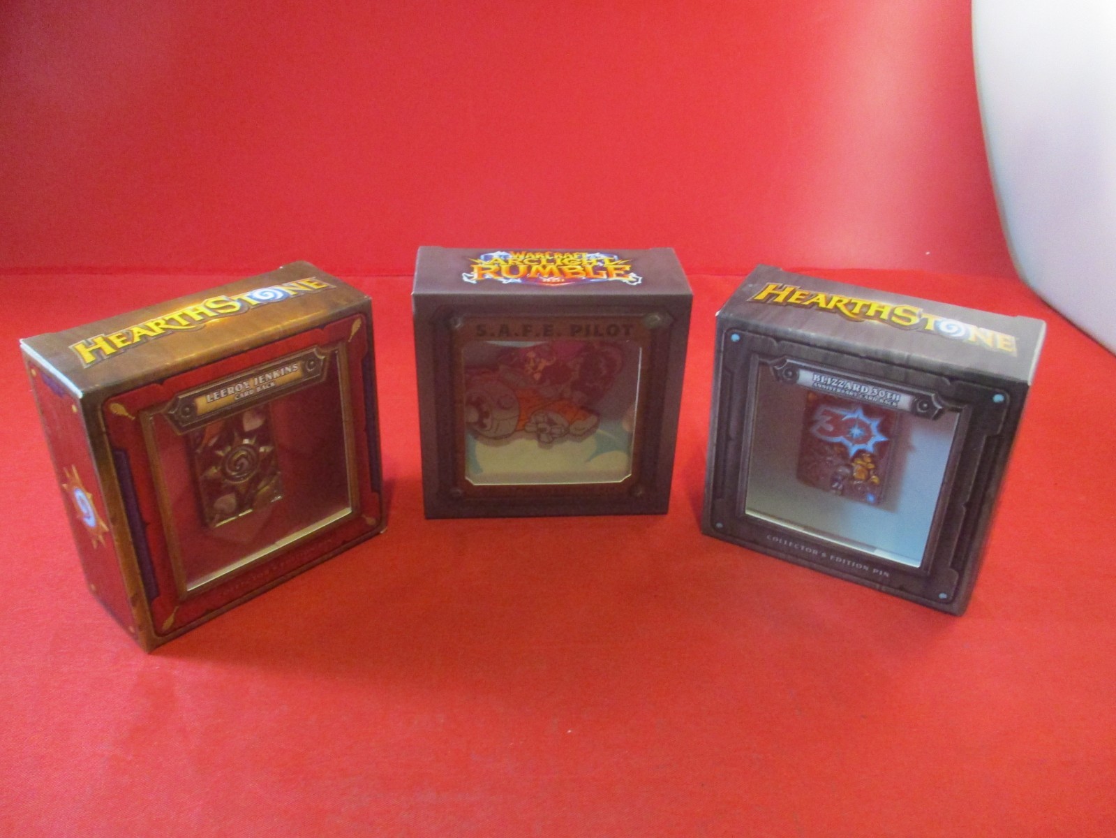 Hearthstone Blizzard 30th, Leeroy Jenkins, & Warcraft Arclight Rumble Pin Set