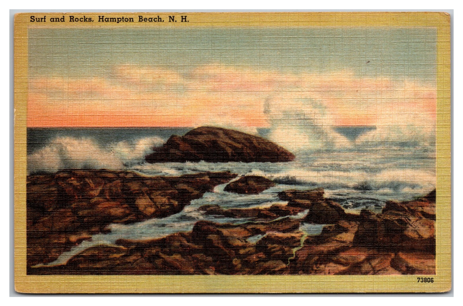 Surf And Rocks, Hampton Beach, New Hampshire