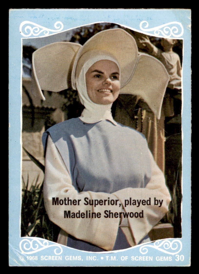 1968 Donruss The Flying Nun #30 Mother Superior Madeline Sherwood GD
