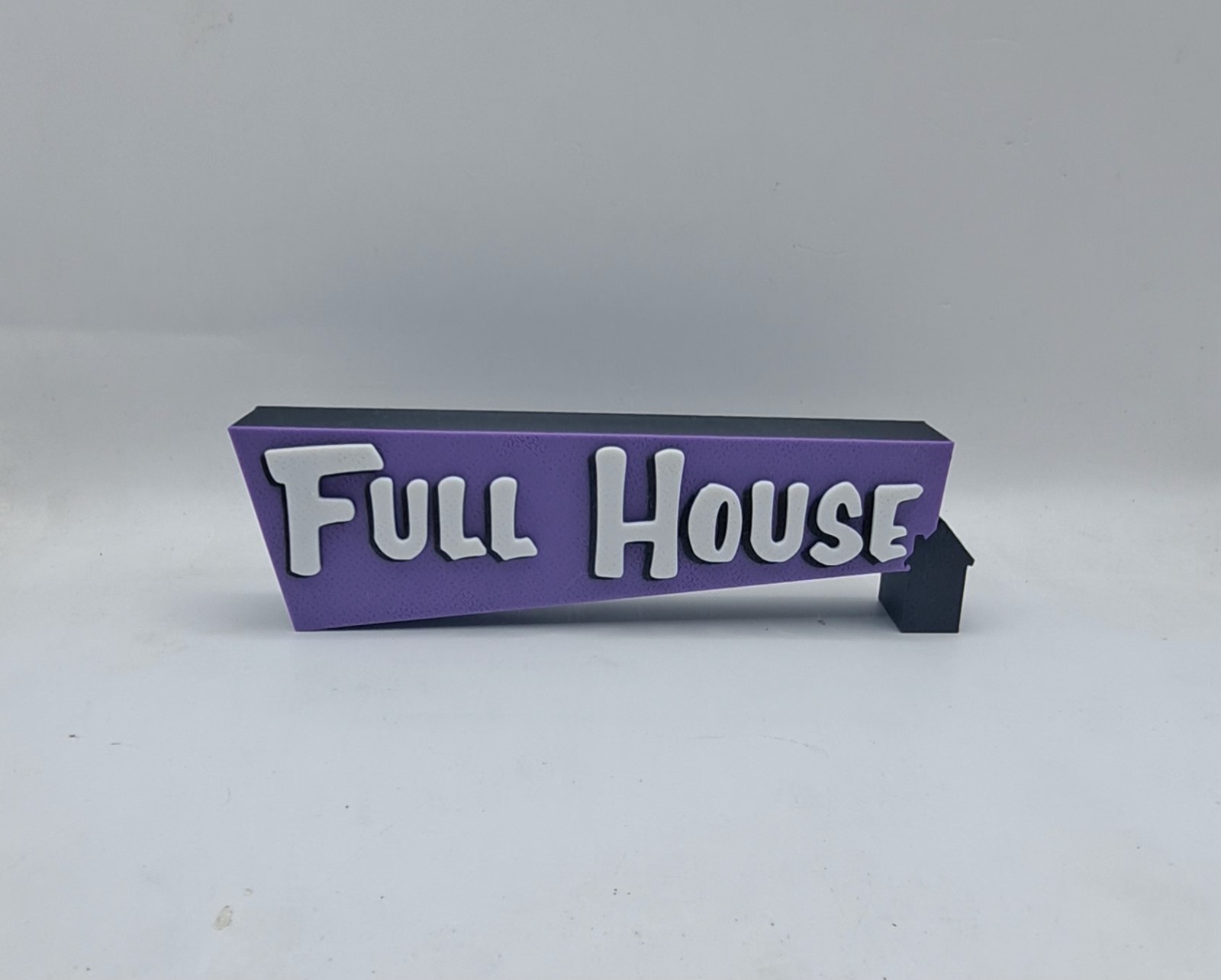1980s TV Full House Sign Shelf Desk Art Orange or Purple 1980s TV Full House Sign Shelf Desk Art Orange or Purple
